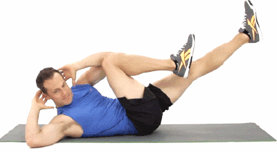ejercicio para trabajar los abdominales oblicuos